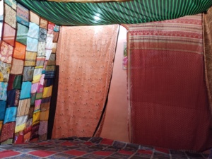 Dosel de cama Sari bohemio multicolor con mosaico de mosquitos para decoración del hogar y Camping - Product Image 4