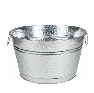 Vente chaude Métal Argent Martelé Boisson Bac À Glace pour Champagne Vin Réfrigérateur pour Parties Bars Mariage-Glace Seau Boisson Refroidisseur - Product Image 1