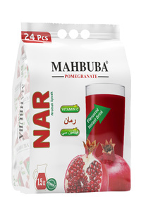 Poudre de boisson froide colorée instantanée à saveur d'orange, d'ananas et de banane, 11,2 g, certifiée HALAL turque, marque Mahbuba, boîte - Product Image 3