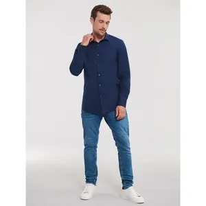 เสื้อเชิ้ตแขนยาวผู้ชาย ยืดได้สูงสุด สำหรับชุดของขวัญทางธุรกิจ - Product Image 6