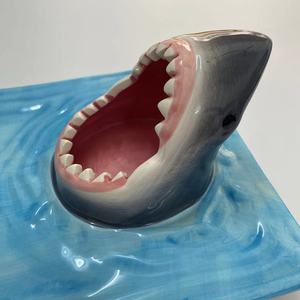 Assiettes à <span class=keywords><strong>sushi</strong></span> requin, design nordique, vaisselle en porcelaine écologique, style ludique et mignon, utilisation en restaurant et hôtel, four réactif AB - Product Image 5