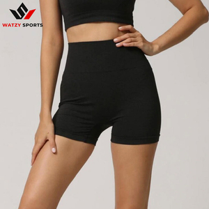 New Style High Waist <b>Seamless</b> <b>Leggings</b> Gym Shorts Fitness Yoga Short Scrunch Sports Yoga Shorts Spandex Pink Short Pants - Product Image 5
