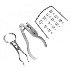 Venta al por mayor de alta calidad de goma Dam Kit 15PCs de calidad superior de goma Dental Dam Forceps - Product Image 1