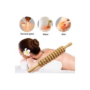 Rodillo de masaje de madera para cintura, cuello, espalda y piernas, anticelulítico, de primera calidad - Product Image 2