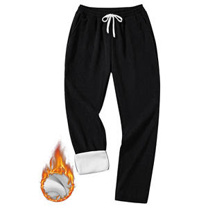 กางเกงผ้าฝ้ายสำหรับผู้ชายขนาดใหญ่พิเศษย้อมสีไม่ยับโลโก้แบรนด์ของคุณปรับแต่งได้ - Product Image 4