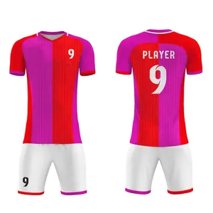Yeni toptan 2024 custom made OEM yüksek kalite yeni süblimasyon tasarım erkek futbol forması spor futbol kıyafetleri üniforma