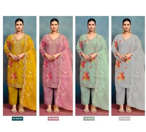 Dernière collection de costumes pour femmes Designer Readymade Indian Ethnic Wear avec des imprimés de broderie et des styles tendance - Product Image 1