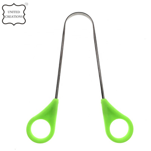 Nettoyage de la langue en acier inoxydable nettoyant grattoir en métal pour une haleine plus fraîche avec étui - Product Image 4