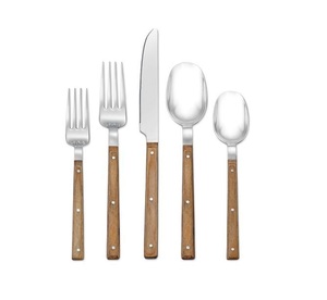 Ensemble de couverts en acier inoxydable et en bois de haute qualité, parfait pour les restaurants de luxe et l'utilisation à la maison - Product Image 6