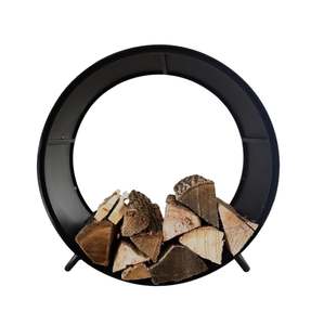 Estante de aluminio para leña de alta calidad, soporte para interior y exterior, estante de almacenamiento para jardín doméstico para juegos y accesorios de chimenea - Product Image 1