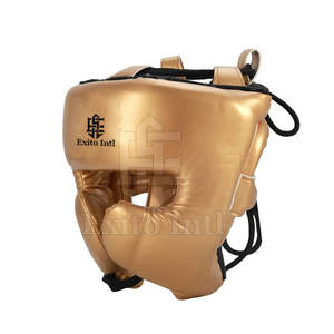 Venta al por mayor personalizado adultos y mujeres cara completa cabeza guardia estilo deportivo protección de cuero para boxeo precio bajo - Product Image 2