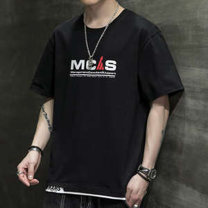 100% algodón puro algodón Streetwear Oversized Drop Shoulder personalizado de alta calidad serigrafía peso pesado camisetas para hombre - Product Image 3