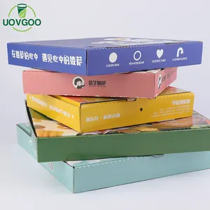 Venta caliente de alta calidad de impresión caja de pizza al por mayor cajas de pizza personalizada