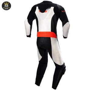Combinaisons de moto en cuir entièrement personnalisées Combinaison de moto en cuir de vachette Combinaison de course sur mesure - Product Image 2