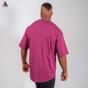 Unisex 100% Premium Heavy Cotton T-Shirt Alta calidad OEM Logotipo personalizado Serigrafía Ringer O-cuello Unisex Oversized Solid - Product Image 6