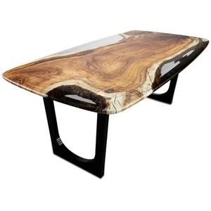 Lineage Epoxy Best Quality Dining <b>Table</b> Expertly designed dining <b>table</b> for dining food crafted from solid wood - Product Image 1