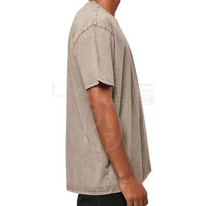 T-shirt de lavage à l'acide à faible quantité minimale de commande de haute qualité pour les hommes en ligne Meilleure vente 2025 T-shirt de lavage à l'acide pour hommes - Product Image 4