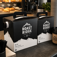 Boîte à café personnalisée AT PACK de 3 gallons avec robinet, emballage Bag-in-Box pour café infusé à froid pour les cafés et les marques de boissons