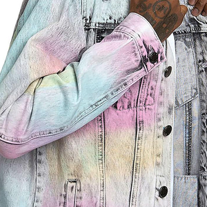 Nouveau 2024 Veste en toile avec logo personnalisé de haute qualité OEM Designs Winter Mens Denim Jacket Blue Fleece Zipper winter jacket - Product Image 6