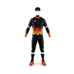 Uniformes de béisbol de secado rápido, sublimado diseño personalizado, uniformes de béisbol con nombre y número de equipo - Product Image 1