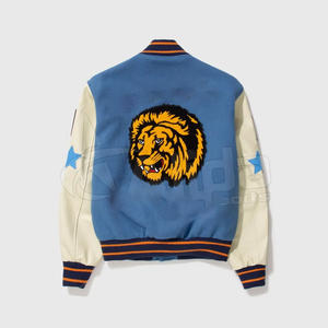 Nouveau design de couleur unie pour hommes Veste Letterman Streetwear Vêtements chauds Veste Letterman pour hommes - Product Image 5