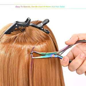 Herramientas de extensión de cabello de Color sólido de alta calidad, Alicates de abrazadera, alicates de cabello Micro links para cuentas de Micro anillos - Product Image 4
