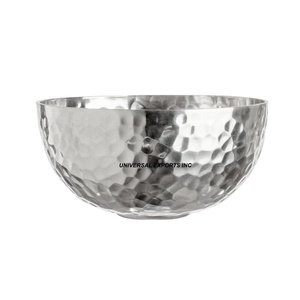 Ensemble de deux bol à chocolat bol à chocolat fini or et noir bol à chocolat design martelé de forme ronde - Product Image 4