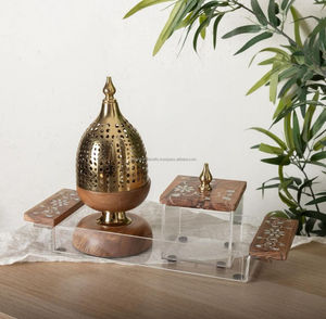 Brûleur d'encens miniature prêt à être expédié, boîte en bois incrustée, ensemble de brûleurs, vente chaude au Nigeria, au Golfe, à prix avantageux par LUXURY CRAFTS - Product Image 3