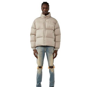 Chaqueta acolchada de invierno para hombre con patrones personalizados Diseño informal de burbujas con decoración personalizada Servicio OEM Chaqueta para hombre - Product Image 1