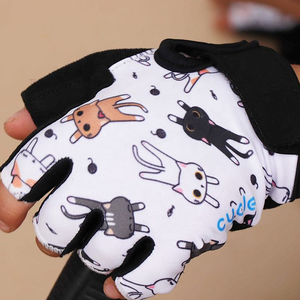 New Design Half Finger Sport Cycling Training Synthetic Leather Made Cycling Half Finger Gloves For Children - Product Image 5