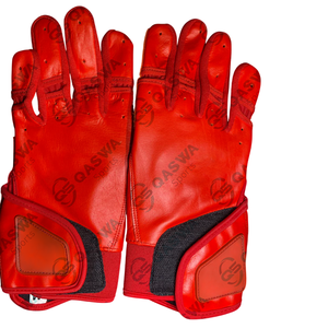 Logo personnalisé Gants de baseball en cuir de vachette taille adulte pour jeunes de couleur bleue Gants souples et durables pour l'entraînement - Product Image 3