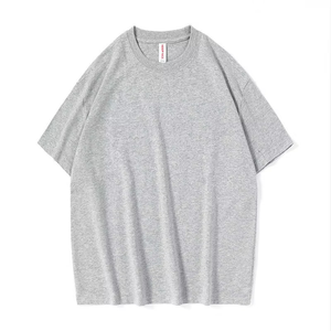 T-shirt en coton uni personnalisé pour homme, tee-shirt basique confortable, coupe décontractée, OEM ODM - Product Image 3