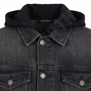 Chaqueta Vaquera de Alta Calidad Estilo Urbano para Hombre, Nueva Moda 2025, Bolsillos Laterales, Corte Ajustado, Cuello Alto, Reversible, para Invierno - Product Image 4