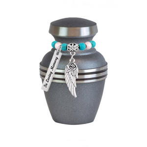 Jeton en métal de conception d'urne de crémation moderne d'émail de finition pour les cendres humaines meilleurs produits funéraires mini fournitures en gros pour bébé - Product Image 3