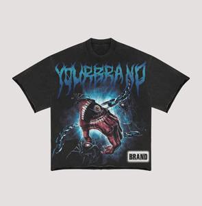 เสื้อยืดโอเวอร์ไซส์สไตล์วินเทจบ็อกซี่ใส่พอดีไหล่เสื้อยืดคอตตอนพิมพ์ลาย DTG - Product Image 5