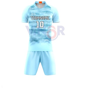Camisetas deportivas ligeras de poliéster para niños, conjunto completo de fútbol, uniforme de entrenamiento de fútbol, uniforme de fútbol por sublimación - Product Image 4