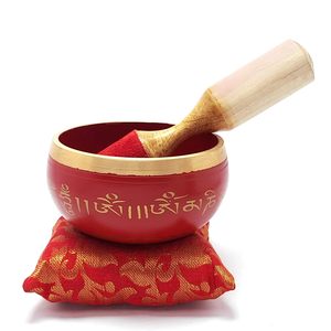 Brass Singing Bowl Tibetan Buddhist Prayer Instruments With <b>Wooden</b> Stick & Cushion Meditation Bowl Therapy Musical Instruments - Product Image 6