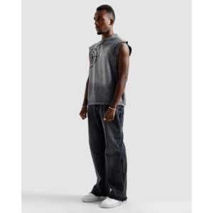 Camiseta sin mangas 100% algodón con diseño de puntadas lavadas - Product Image 6