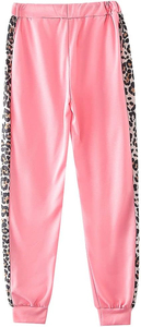 Chándal con capucha y cremallera para mujer de último diseño personalizado de alta calidad 100% chándal con ribete de leopardo rosa para mujer mezcla de poliéster y LICRA - Product Image 5