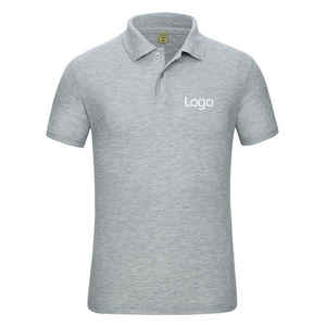 Logo personnalisé imprimé hommes polyester coton pour Polo T-Shirt conception solide Jersey tissu anti-rides motif vierge - Product Image 2