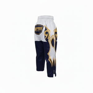 Pantalon de kickboxing décontracté personnalisé, respirant, en toile écologique lavée, pour homme, avec design appliqué - Product Image 2