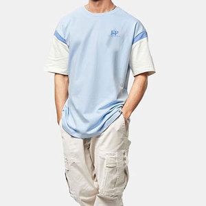 เสื้อยืดโอเวอร์ไซส์ผู้ชาย สไตล์สตรีท ลำลอง ทรงหลวม ผ้าฝ้าย เสื้อยืดแฟชั่นผู้ชายทรงโอเวอร์ไซส์ - Product Image 3