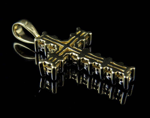 VVS Moissanite 0.8 CT <b>Cross</b> <b>Pendant</b> 925 Sterling <b>Silver</b> Christian Charm Prong Setting Unisex Religious Jewelry Gift - Product Image 5