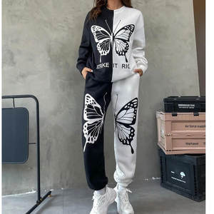 Custom Heavyweight Space Cotton Oversized Sudadera Baggy Jogger Chándal Set Vintage Print Fabricado 100% algodón - Product Image 3