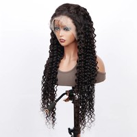 Perruques de cheveux humains frisées à l'eau vendeur de cheveux vietnamiens bruts doublement étirés super vague d'extension de cheveux humains vierges