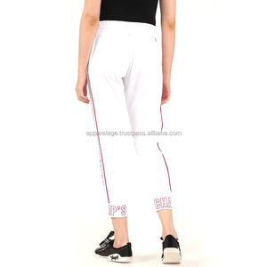 Pantalon de survêtement décontracté pour femmes à la mode Jogger extensible et respirant de haute qualité avec décoration en dentelle taille élastique pour la course - Product Image 6