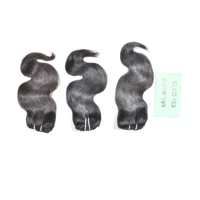 Extensiones de Cabello Humano Remy Virgen Crudo Sin Procesar de la India, Ondulado Natural, Doble Trama a Máquina, Alineación de Cutícula, Voluminoso
