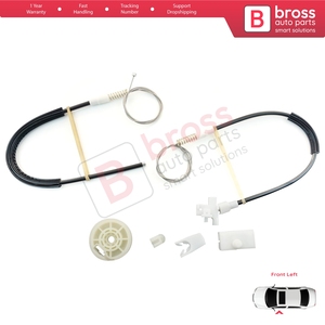 Kit de réparation de lève-vitre BWR254, porte avant gauche pour Megane MK1 X64 1996-2003 4/5 portes 7700834347 - Product Image 2