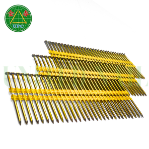4000 pièces 3 pouces bande d'acier encadrant les clous tige lisse revêtement jaune pour clous de pistolet pour les projets d'encadrement de l'usine du Vietnam - Product Image 3