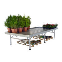 Tables d'eau fixes en aluminium prêtes à assembler 1025x2055mm H750mm 20 unités pour villa et plage